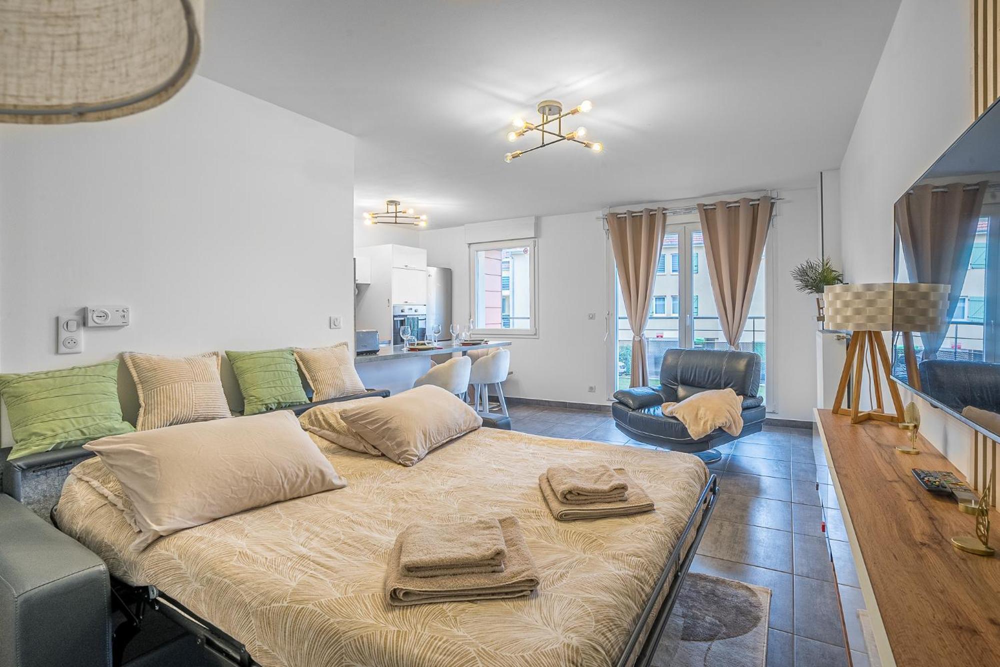 Spacieux - 4 Pers' - Balcon - 2 Lits - Parking Woippy Екстер'єр фото